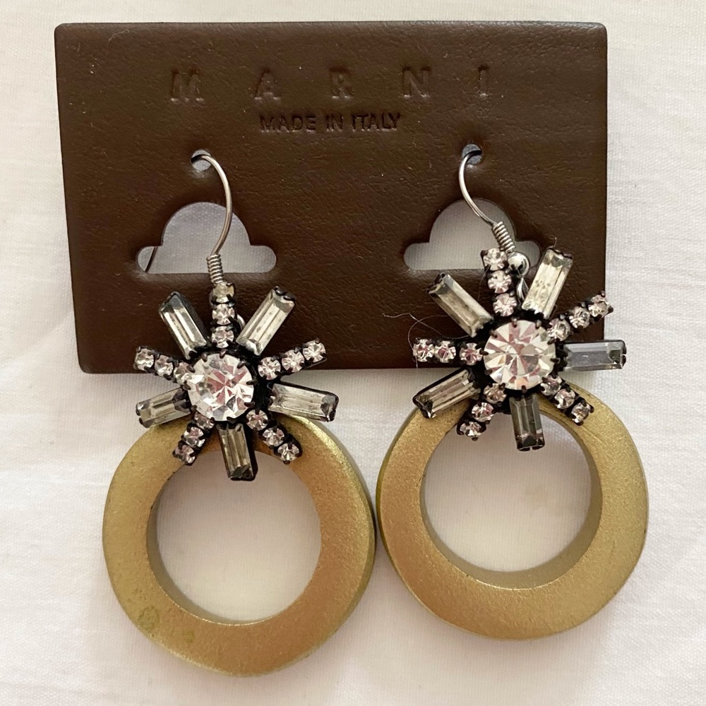 💍SOLD💍 Marni Statement Earring w Vintage Jewels - Picture 1 of 7